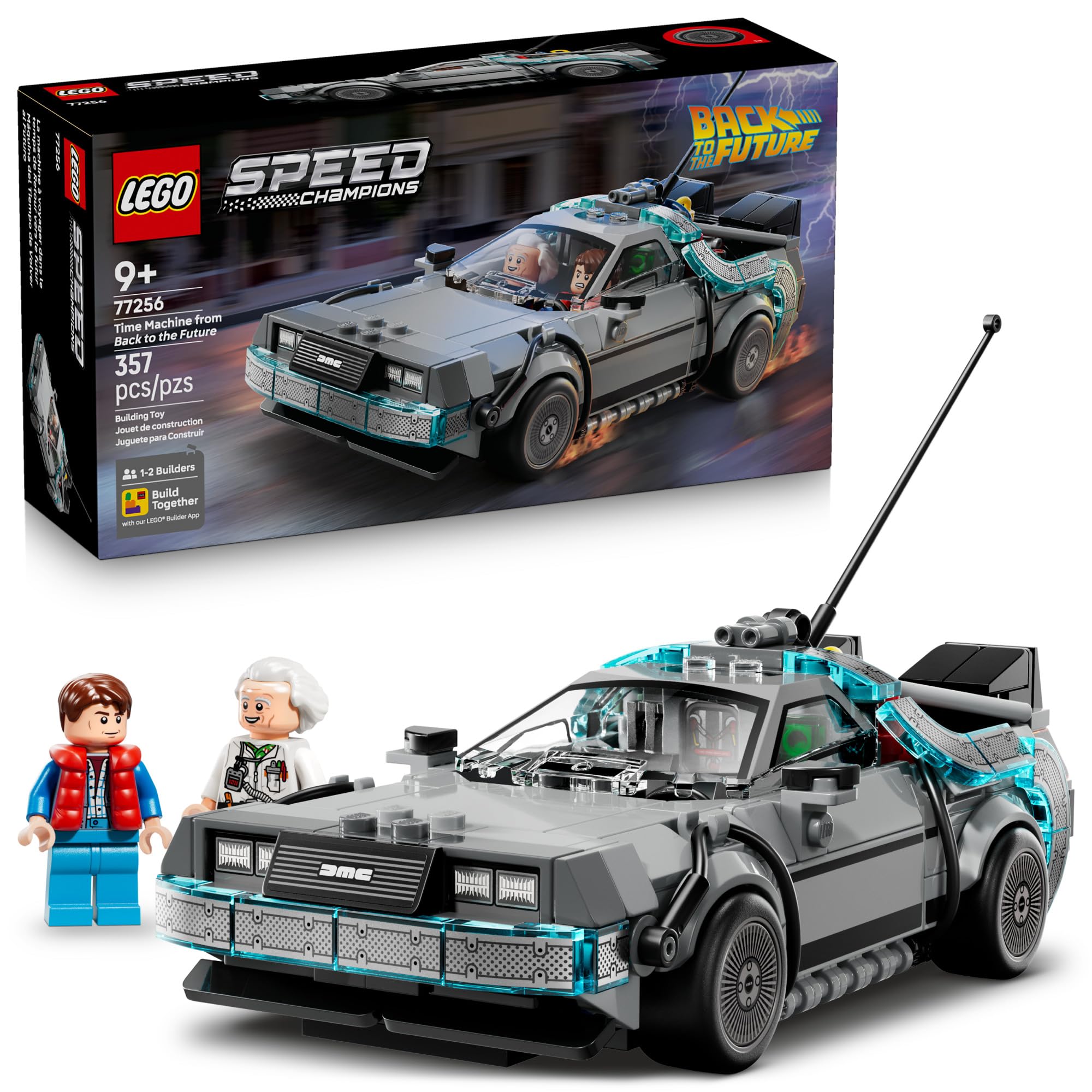 LEGO Speed Champions Time Machine from Back to The Future Building